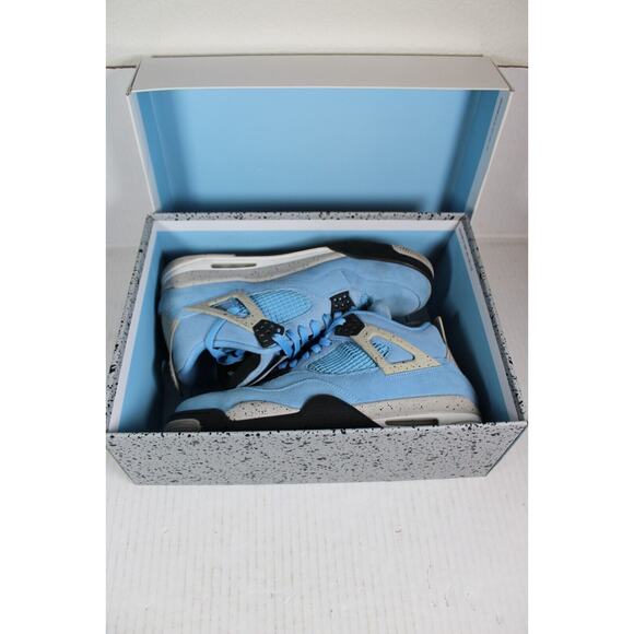 Air Jordan 4 CT8527-400 College Blue Retro Basketball Shoes size 11, W/ box main image 9
